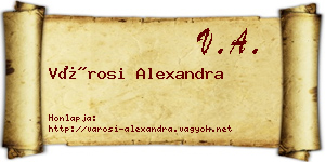 Városi Alexandra névjegykártya